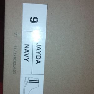 Navy Double Zipper Styled Booties